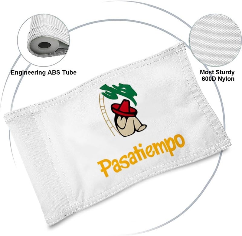 2BUT Pasatiempo Golf Club Golf Pin PGA Flag Practic Putting Green Golf Flag For Backyard Garden Double-Sewn 600D Nylon Miniature Pin Flag Regulation Tube Flag Regulation Tube Flag(20"X13") - Image 3